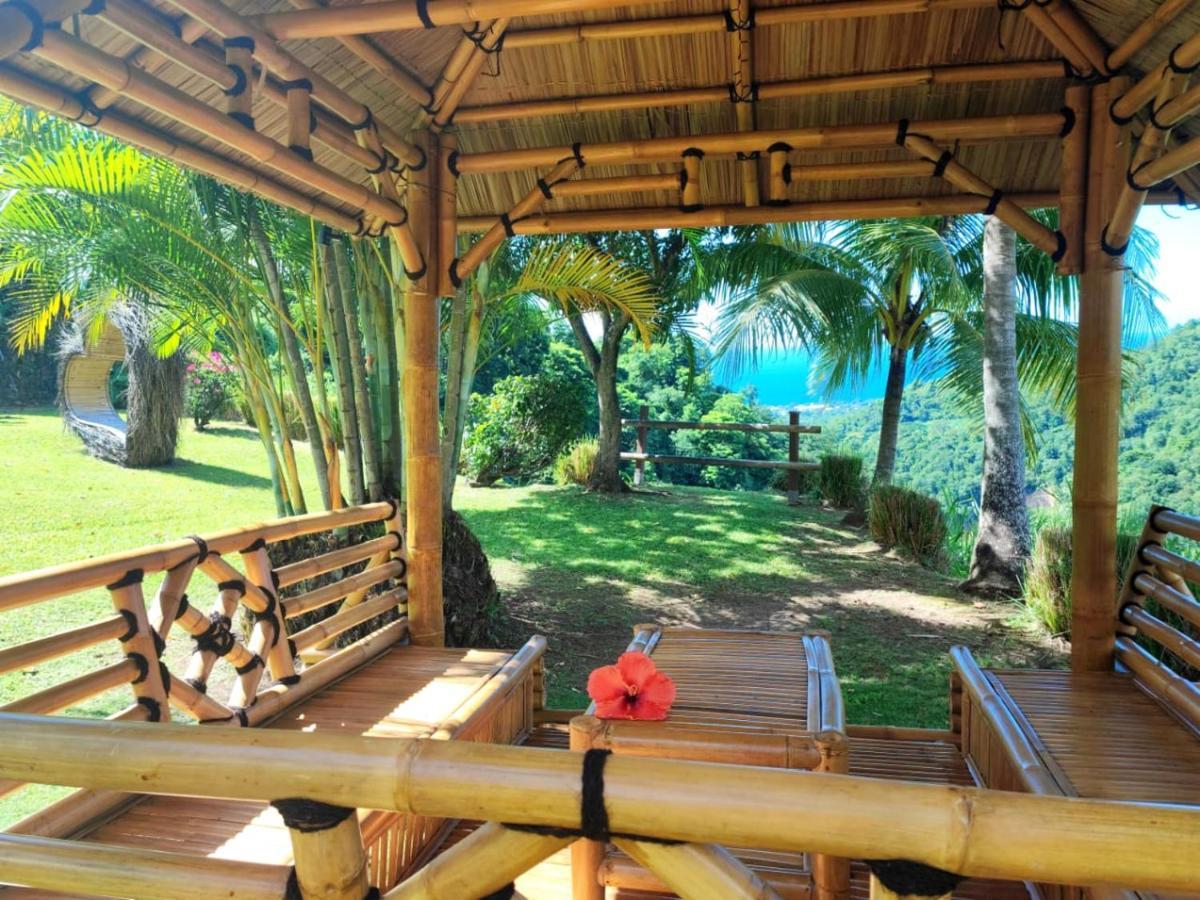 Gite 4 Etoiles, La Vieille Sucrerie St Claude Guadeloupe, Jacuzzi Spa Privatif, Vue Exceptionnelle Sur La Mer Des Caraibes Basse-Terre Kültér fotó