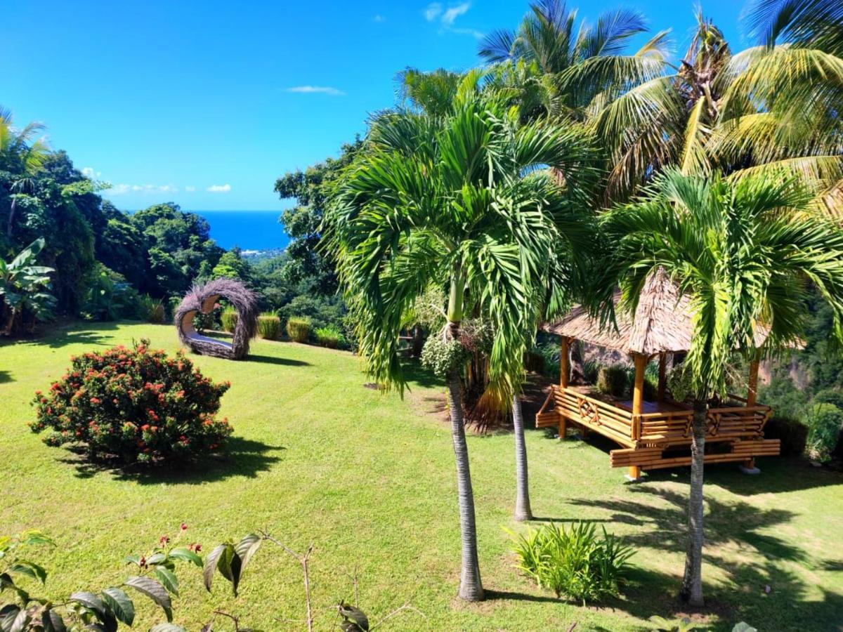 Gite 4 Etoiles, La Vieille Sucrerie St Claude Guadeloupe, Jacuzzi Spa Privatif, Vue Exceptionnelle Sur La Mer Des Caraibes Basse-Terre Kültér fotó